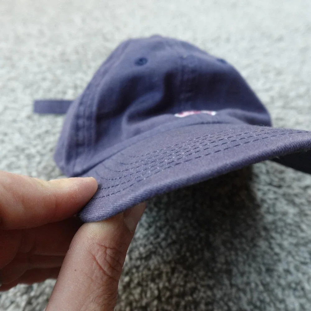 Vineyard Vines Hat Cap Mens One‎ Size Blue Adjustable Strap Back Whale Logo Fade